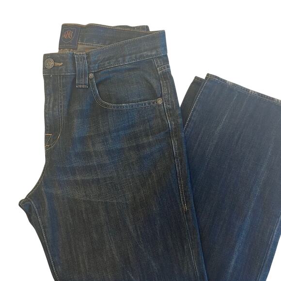 Rock & Republic MENS Verve Straight Leg Jeans Size 34X34 Dark Wash Denim - Picture 1 of 10